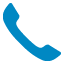 ein blauer Telefonh&ouml;rer auf schwarzem Hintergrund